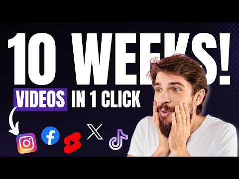 How I Created 10 Weeks of Reels/Shorts in 1 Click with AI 🤖🚀🚀🔥 | AI Video Generator