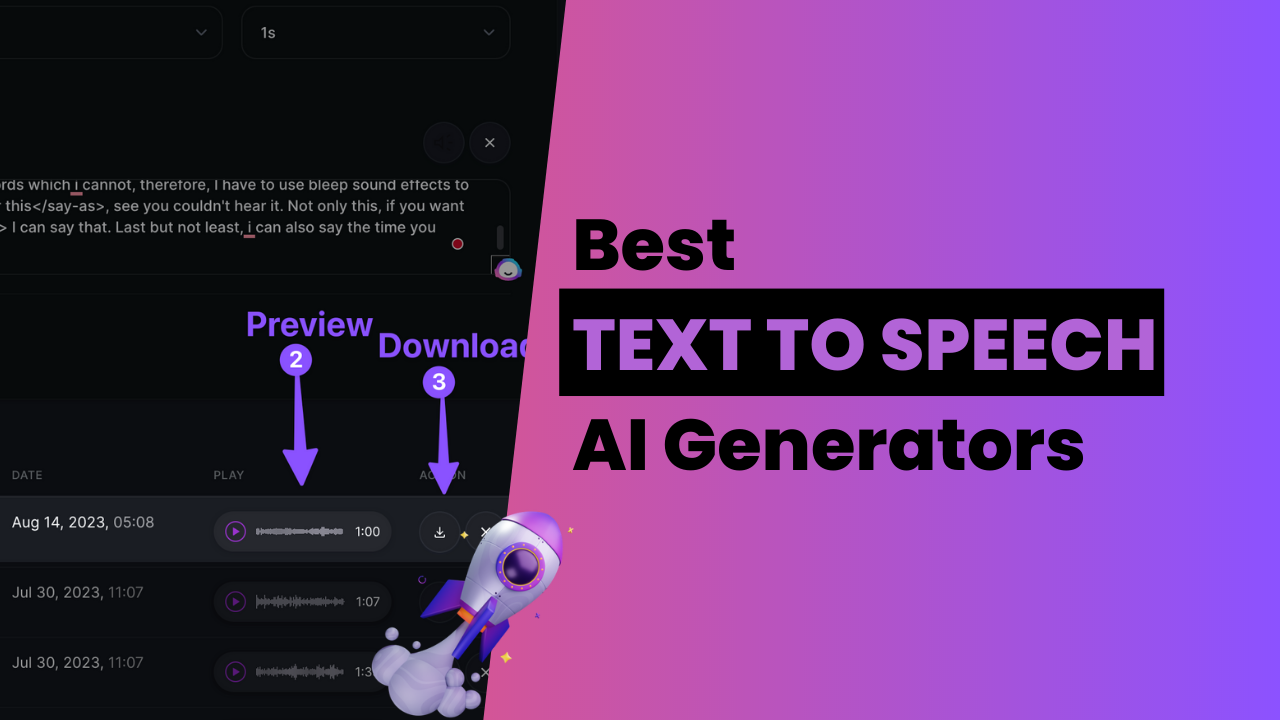 Best AI Text to Speech Generators