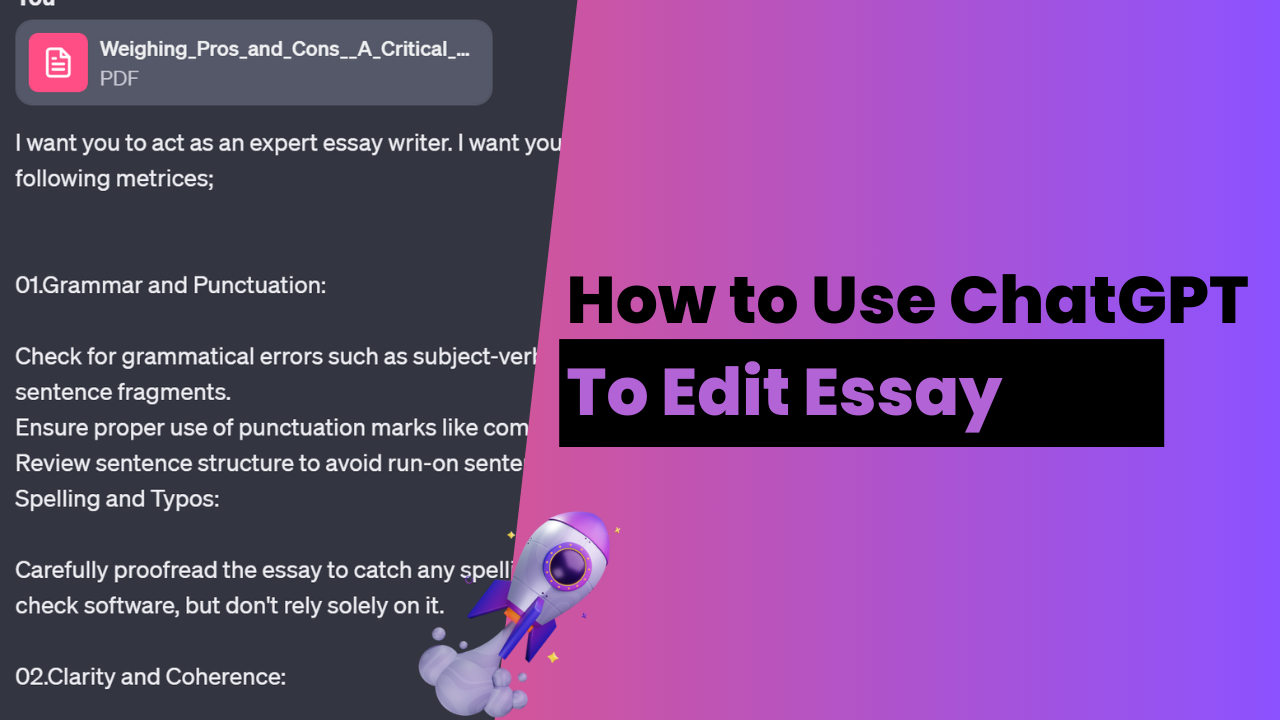 How to Get ChatGPT to Edit an Essay