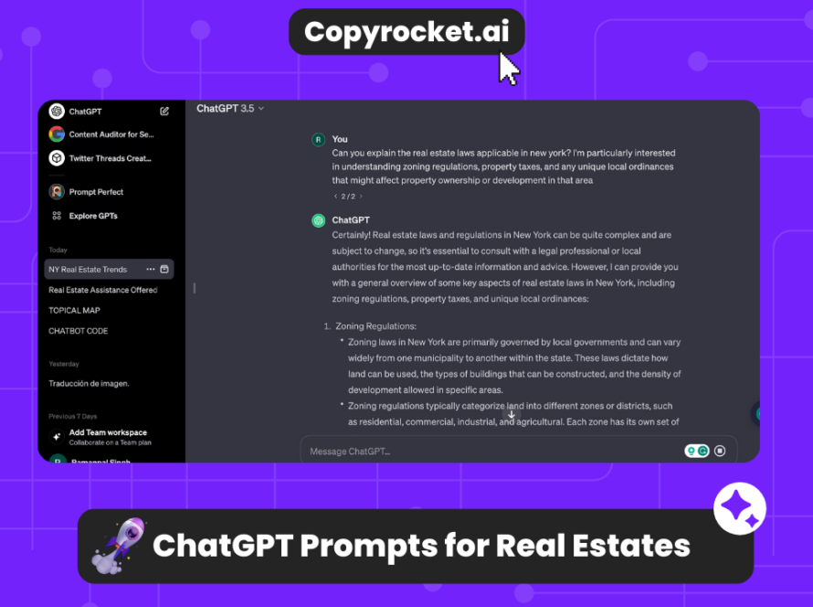 ChatGPT Prompts for Real Estates