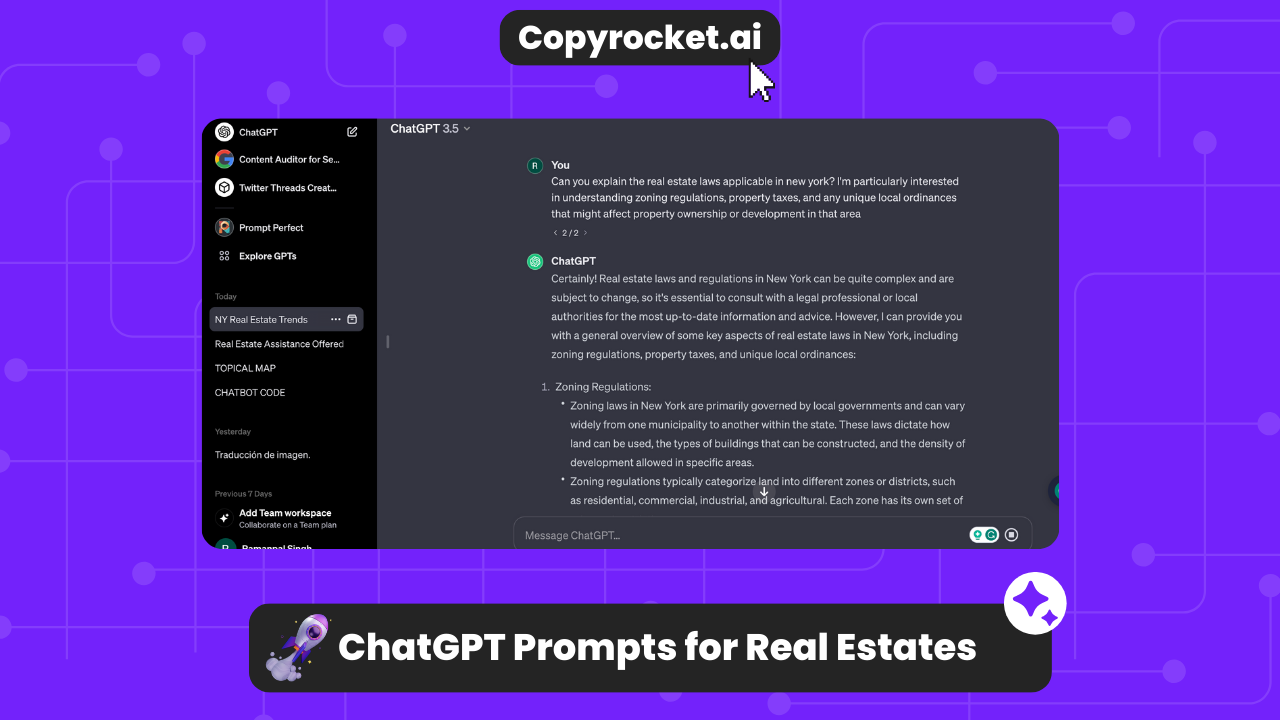 ChatGPT Prompts for Real Estates