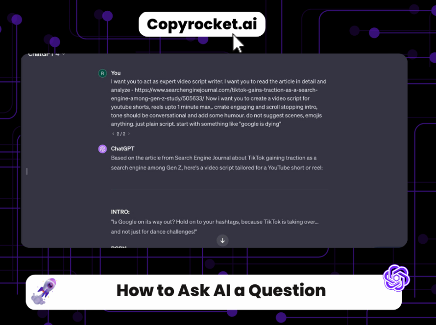 How to Ask AI a Question