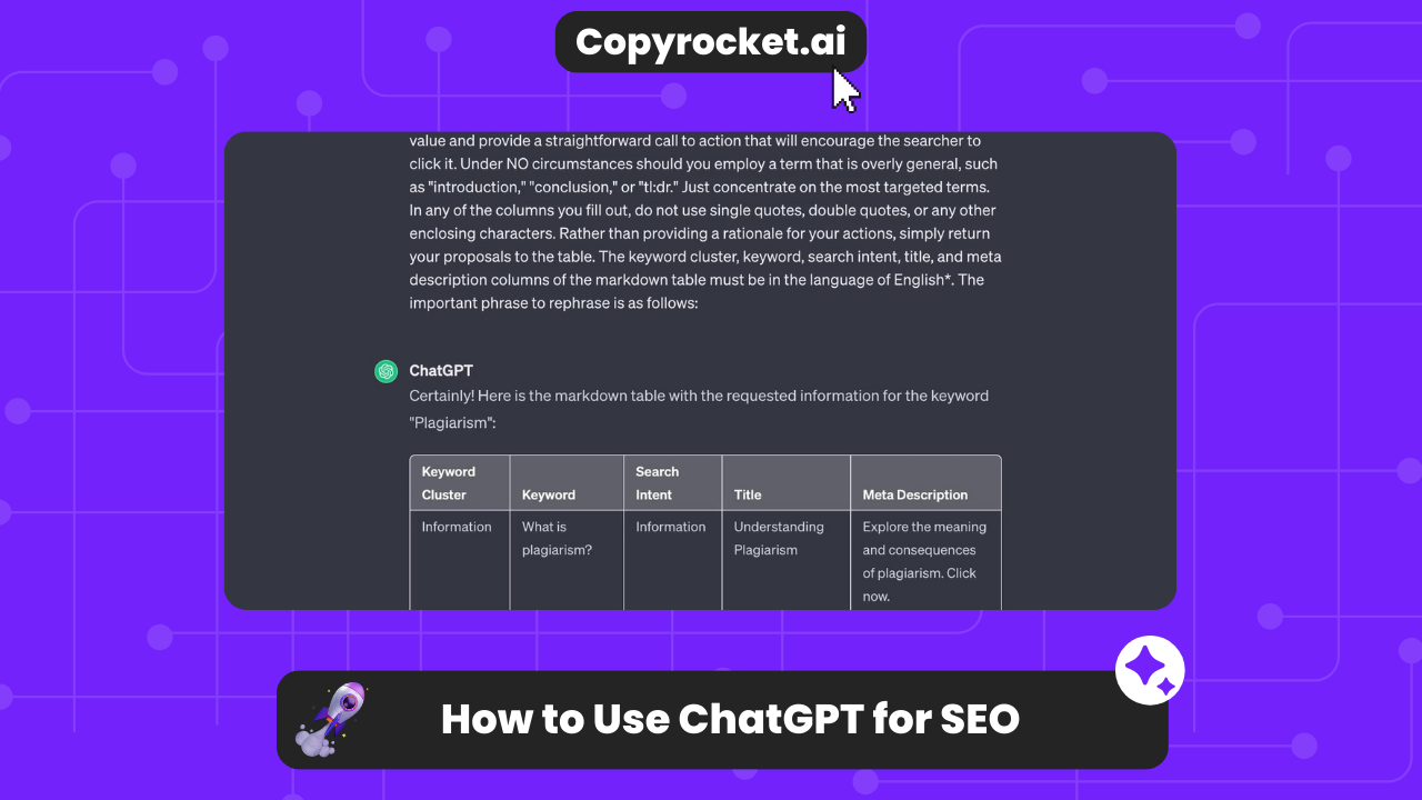 How to Use ChatGPT for SEO