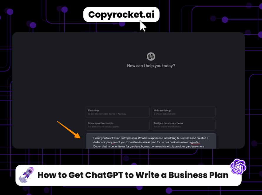 How to Get ChatGPT to Write a Business Plan