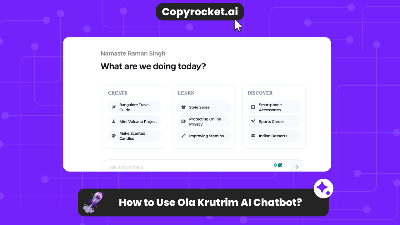 How to Use Ola Krutrim AI Chatbot?