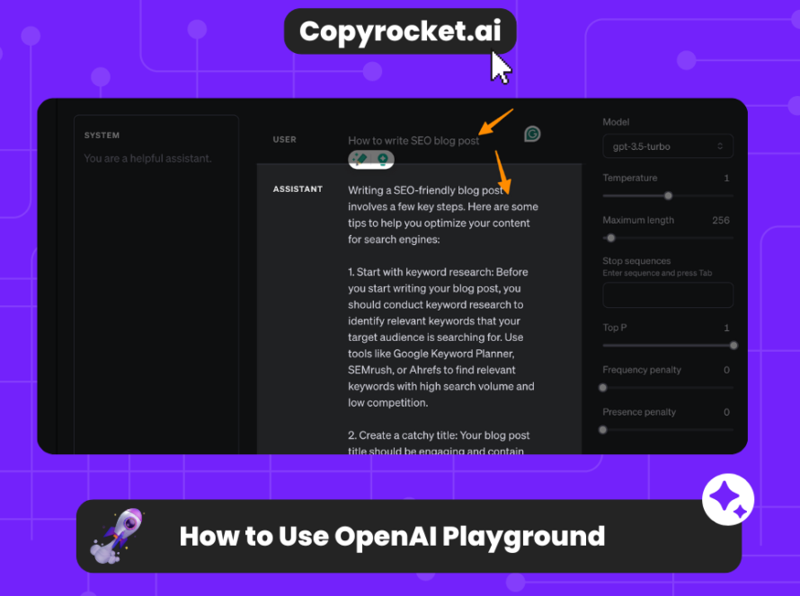 How to Use OpenAI Playground