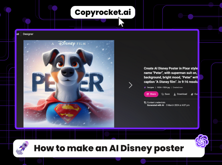 How to make an AI Disney poster