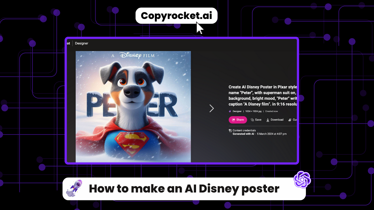 How to make an AI Disney poster