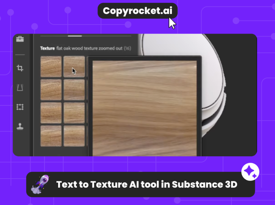 Text to Texture AI tool in Substance 3D