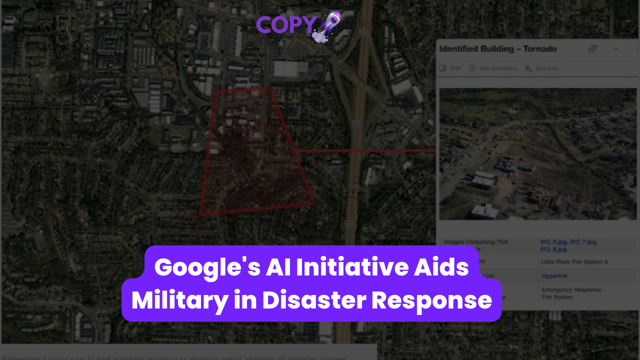 Google's AI Initiative Aids Military in Disaster Response
