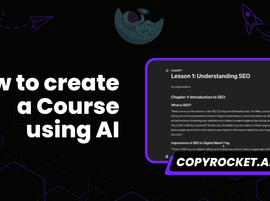 How to create a Course using AI