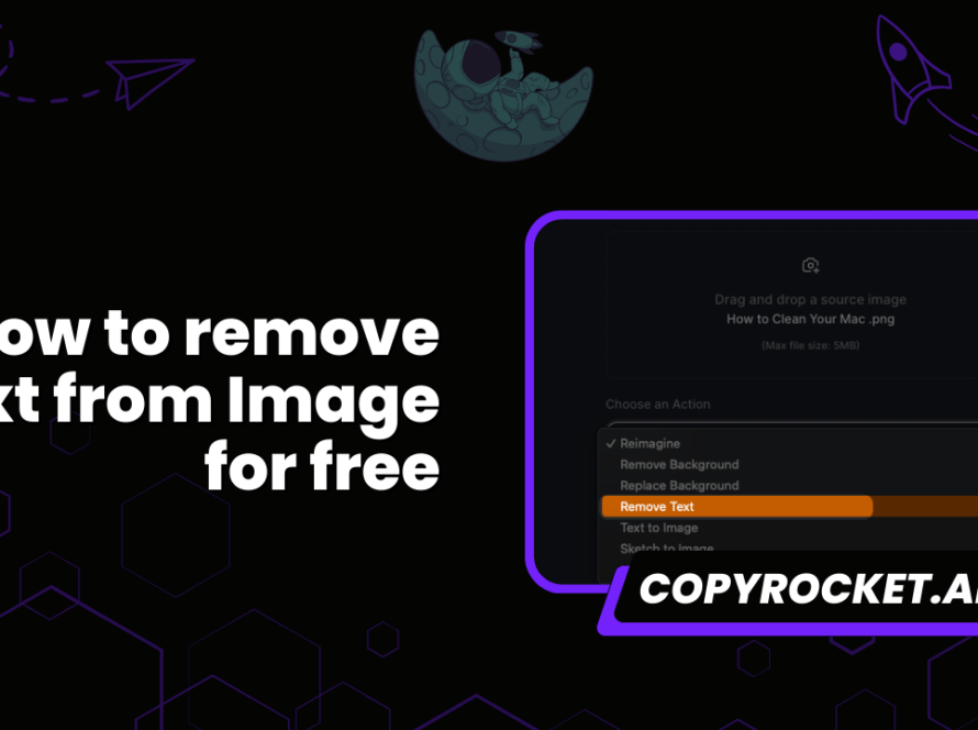 How to remove text from Image for free