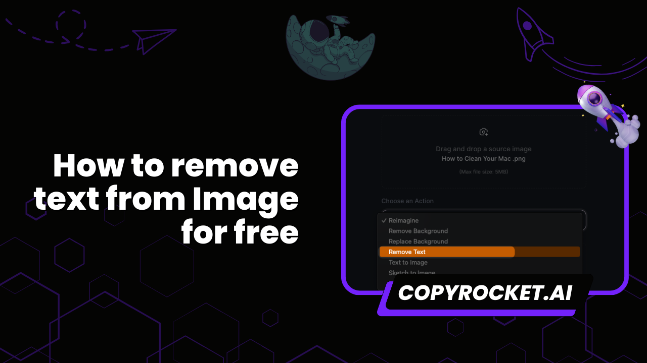 How to remove text from Image for free
