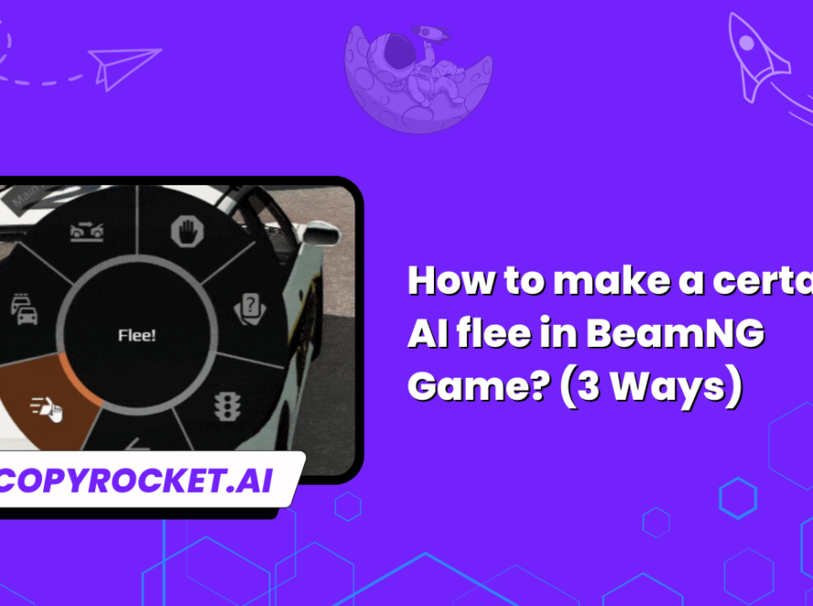 How to make a certain AI flee in BeamNG Game? (3 Ways)