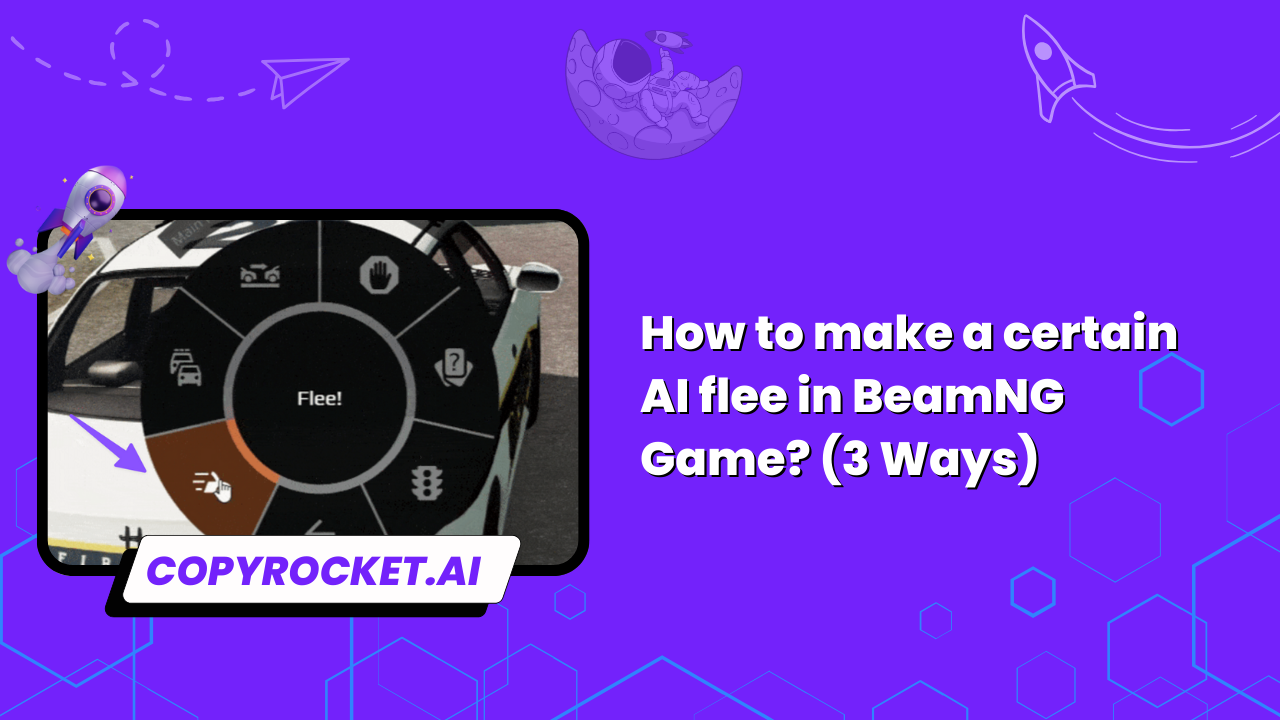 How to make a certain AI flee in BeamNG Game? (3 Ways)