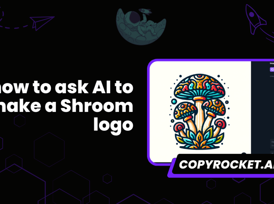 how to ask AI to make a Shroom logo