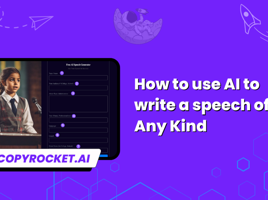 How to use AI to write a speech of Any Kind