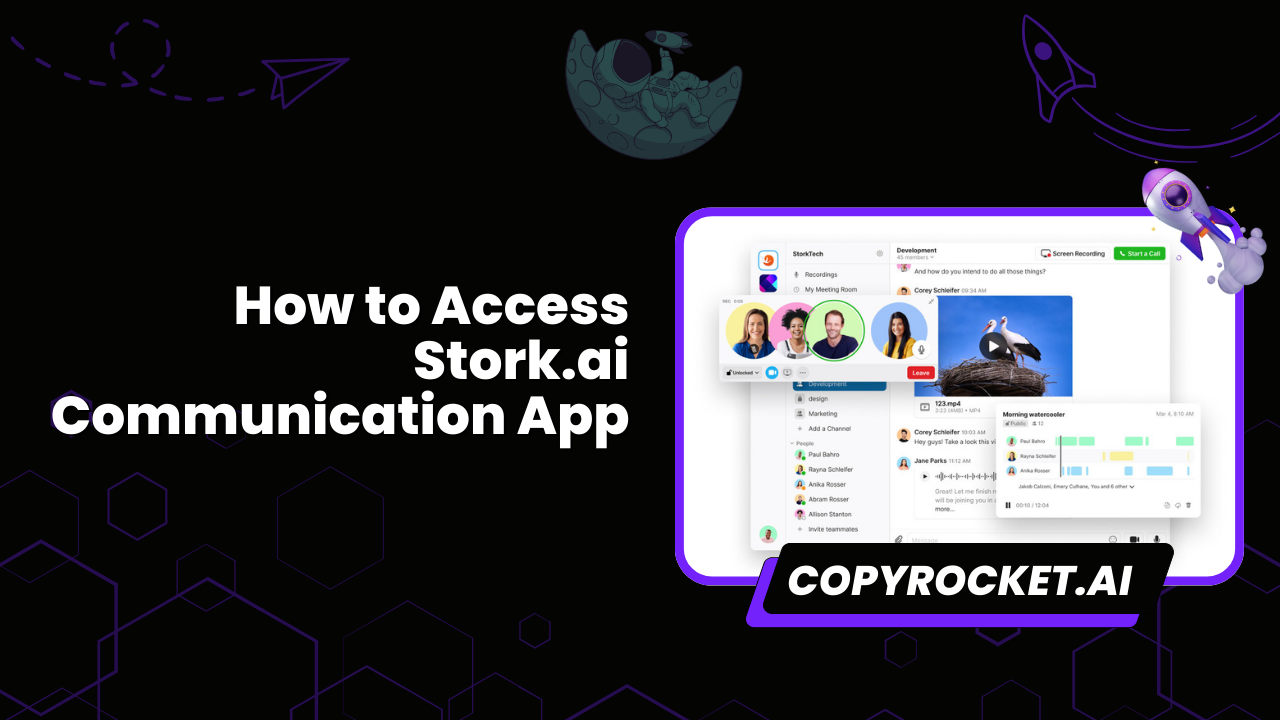 How to Access Stork.ai Communication App