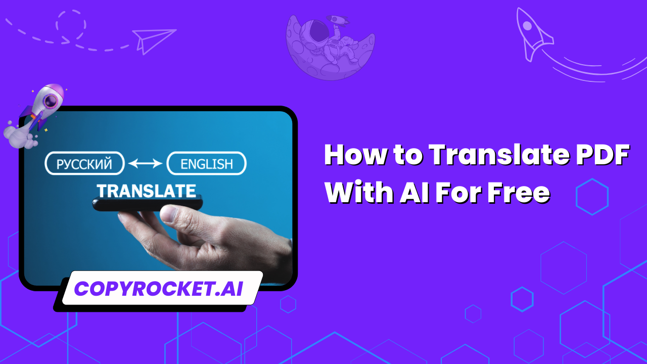 How to Translate PDF With AI For Free